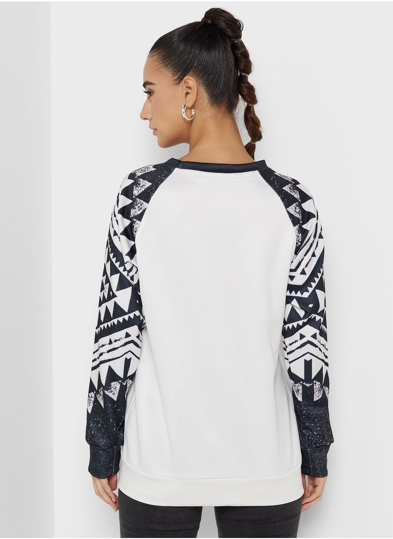 Ginger - Aztec Print Sweatshirt - Image 1