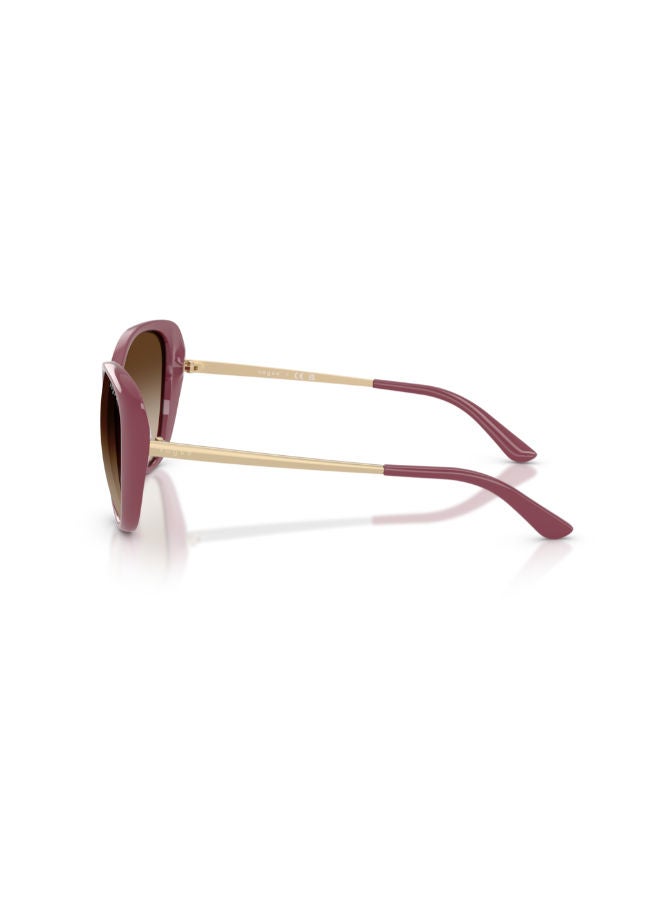 Vogue Women Full Rim Butterfly Sunglasses 0VO5661SI 56 - Image 3