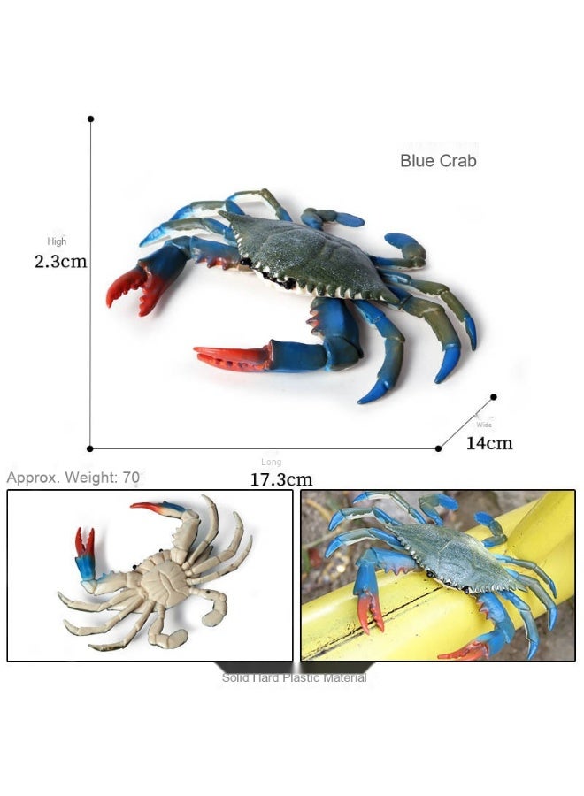 نيبمينينت لعبة نموذجية للأطفال لسرطان البحر الأزرق بتصميم واقعي من المحيط