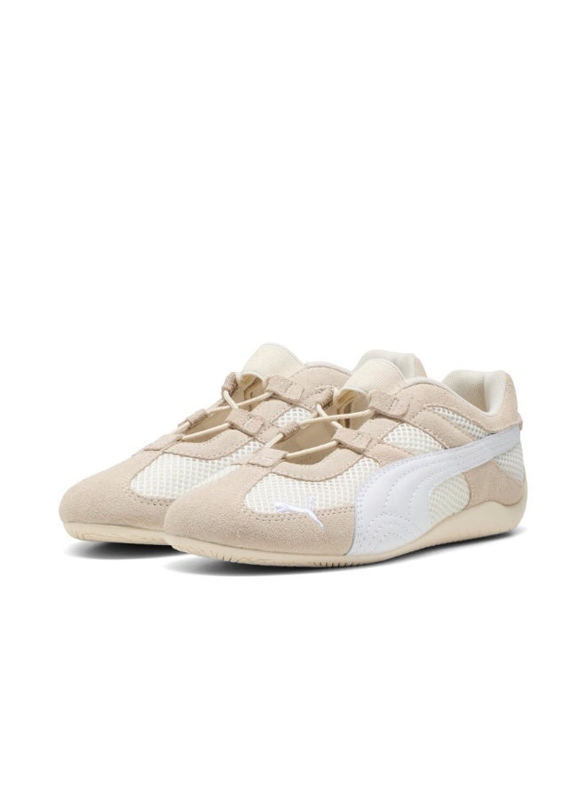PUMA Women's Speedcat GO WNS Breathable Mesh Lightweight Low-Top Sneakers -Beige - Image 4