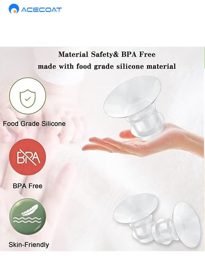 ACECOAT Milk Pump Inserts Replacement 5pcs Set Converter 12mm 14mm 16mm 18mm 20mm Practical Accessories for Breastfeeding Daily Use - Image 4