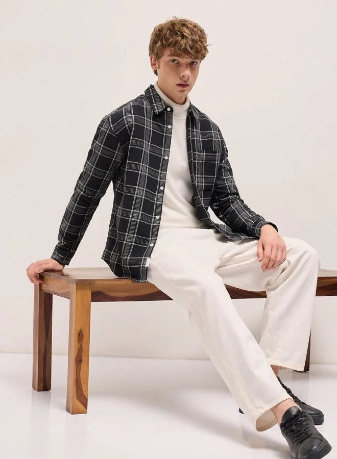 THE BEAR HOUSE Men's Shirt for Casual and Formal Wear | Classic Button-Down Style for Office, Daily Use, Travel, Events & All-Season Outfits | Versatile & Stylish Wardrobe Essential for Every Occasion