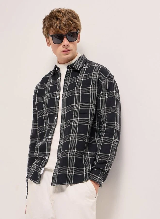THE BEAR HOUSE Men's Shirt for Casual and Formal Wear | Classic Button-Down Style for Office, Daily Use, Travel, Events & All-Season Outfits | Versatile & Stylish Wardrobe Essential for Every Occasion