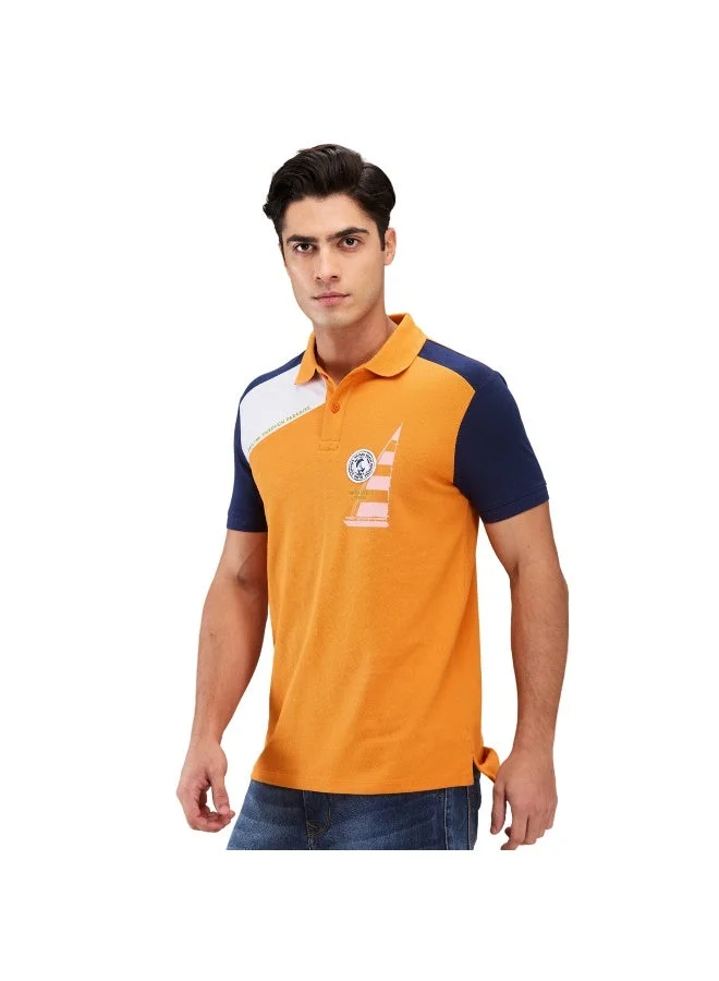 بيينغ هيومان Mens Amber Polo Collar Short Sleeve Polo T-Shirt