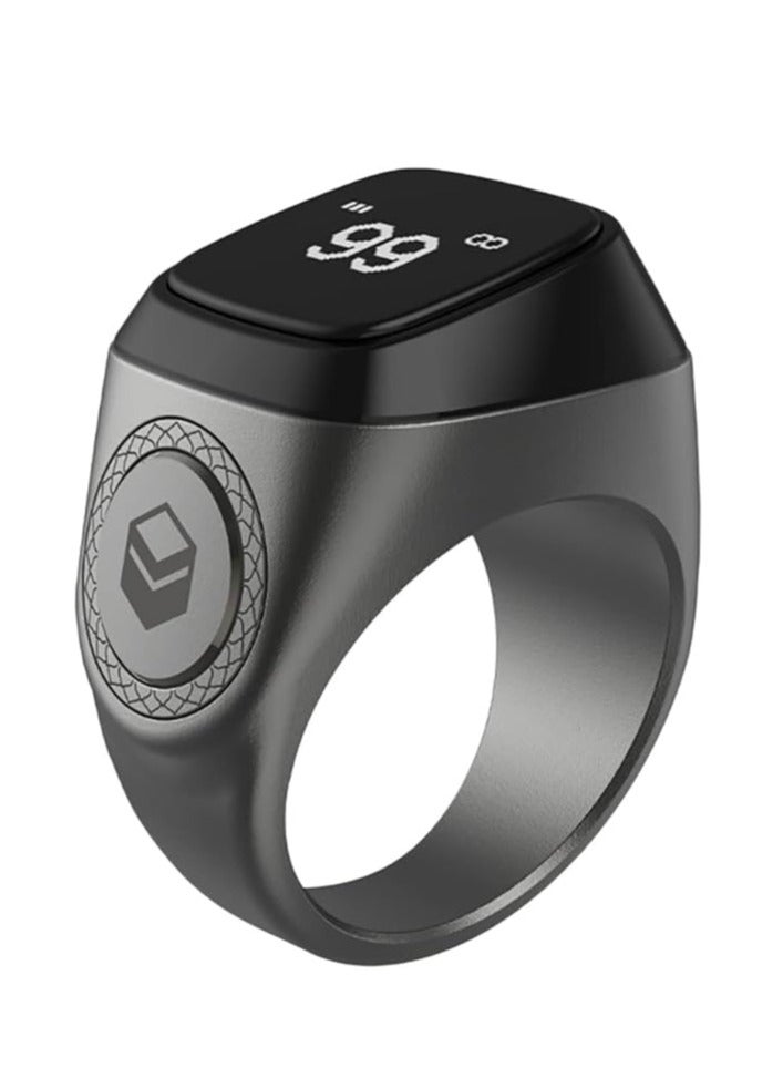 iQIBLA Smart Tasbih Zikr lite Ring, Muslim Prayer, Prayer timing reminder, OLED display Tasbih Counter, Smart Ring, Waterproof-20mm - Image 1