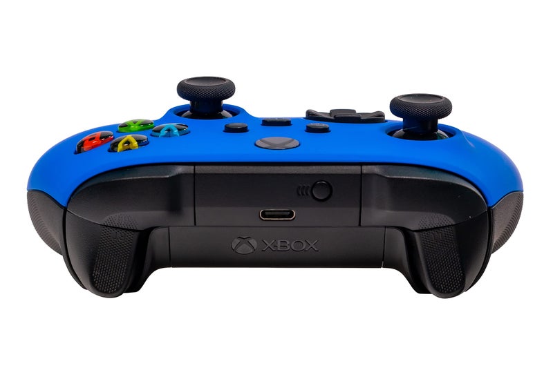 Crazy Controllerz Xbox One Series X S Custom Soft Touch Controller - Soft Touch Feel, Added Grip, Cool Blue Color - Compatible with Xbox One, Series X, Series S - Image 5