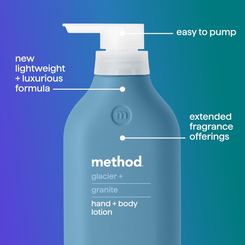 Method Body Lotion, Glacier + Granite, 14 oz, 24 Hours of Moisture, 14 oz - Image 3
