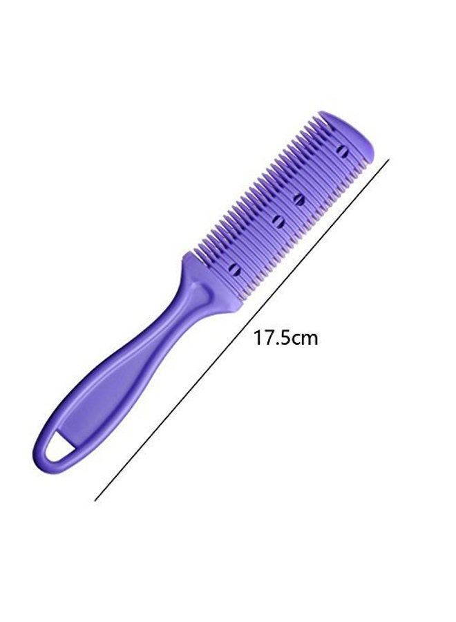 AKIRO Professional 3 Pcs Double Edge Razor Blades, Trimmer Razor Dual Side Cutting Scissors DIY Hair Thinning Comb Slim Haircuts Cutting Tool - Image 5