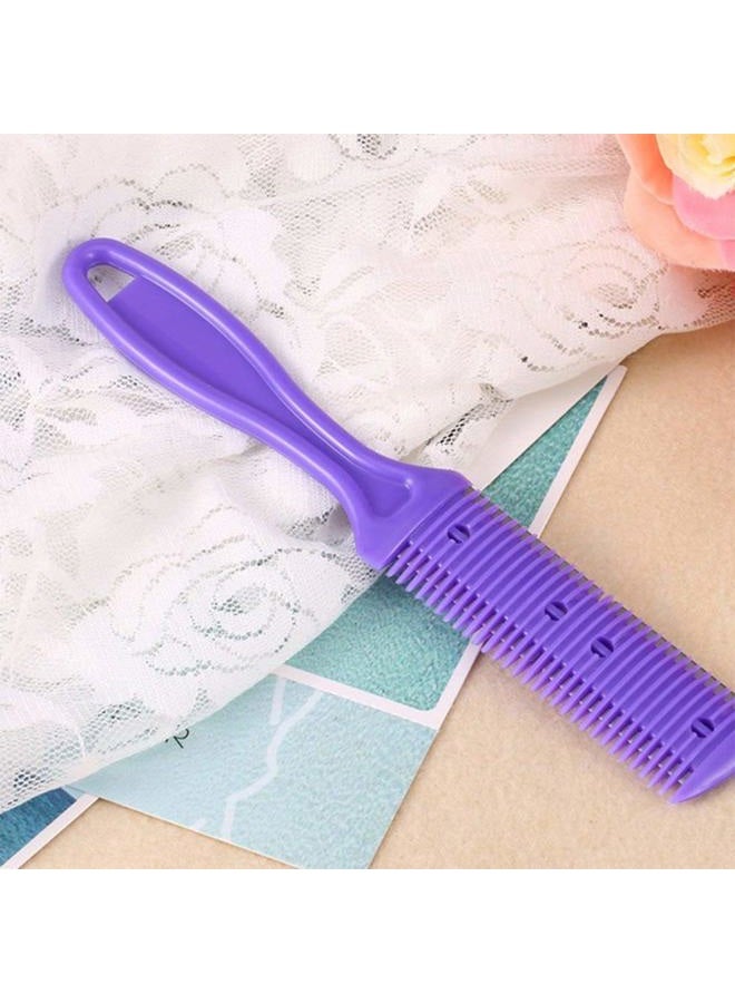 AKIRO Professional 3 Pcs Double Edge Razor Blades, Trimmer Razor Dual Side Cutting Scissors DIY Hair Thinning Comb Slim Haircuts Cutting Tool - Image 4