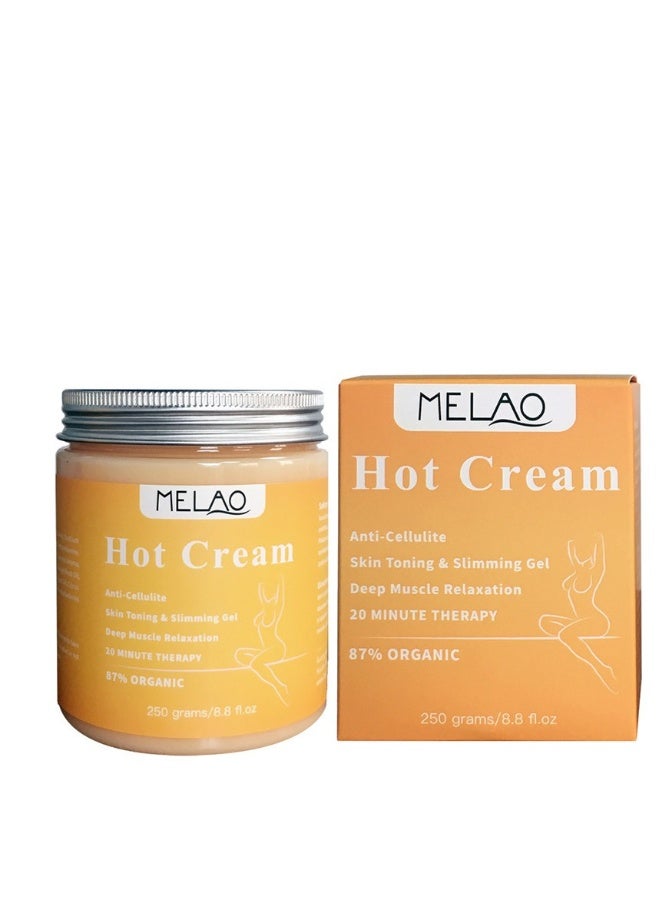 ميلاو كريم تدليك الجسم للتشكيل، تفجير الدهون، شد، كريم حرق الدهون الخفيف 250 جرام - Image 4