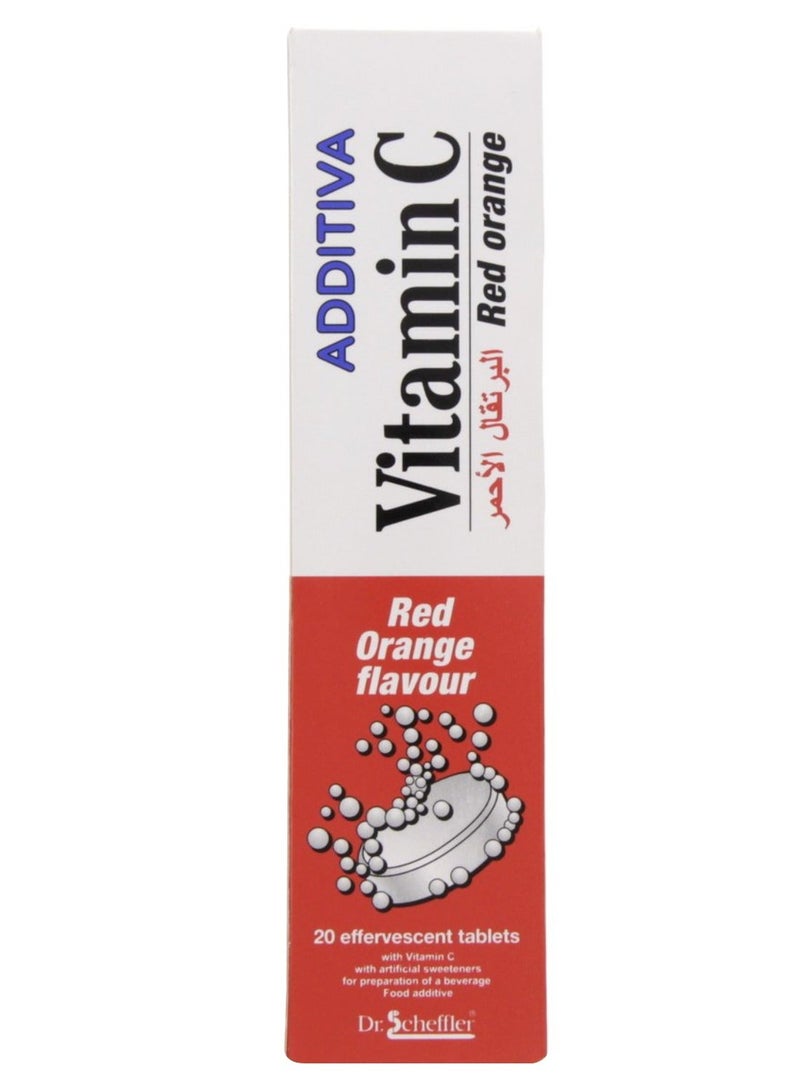 Additiva-Vitamin C 1000MG Red Orange Effervescent Tablets 20's