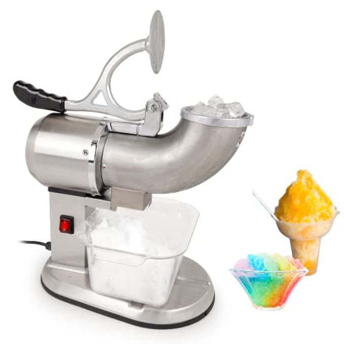 TK Tartle Kitchen Tartle Kitchen Stainless Steel Dual Blade Ice Shaver Snow Cone Maker Machine Summer Parties & Refreshing Treats Durable Easy to Use & Clean Ideal for Catering, Restaurant & Commercial Kitchens - Image 2