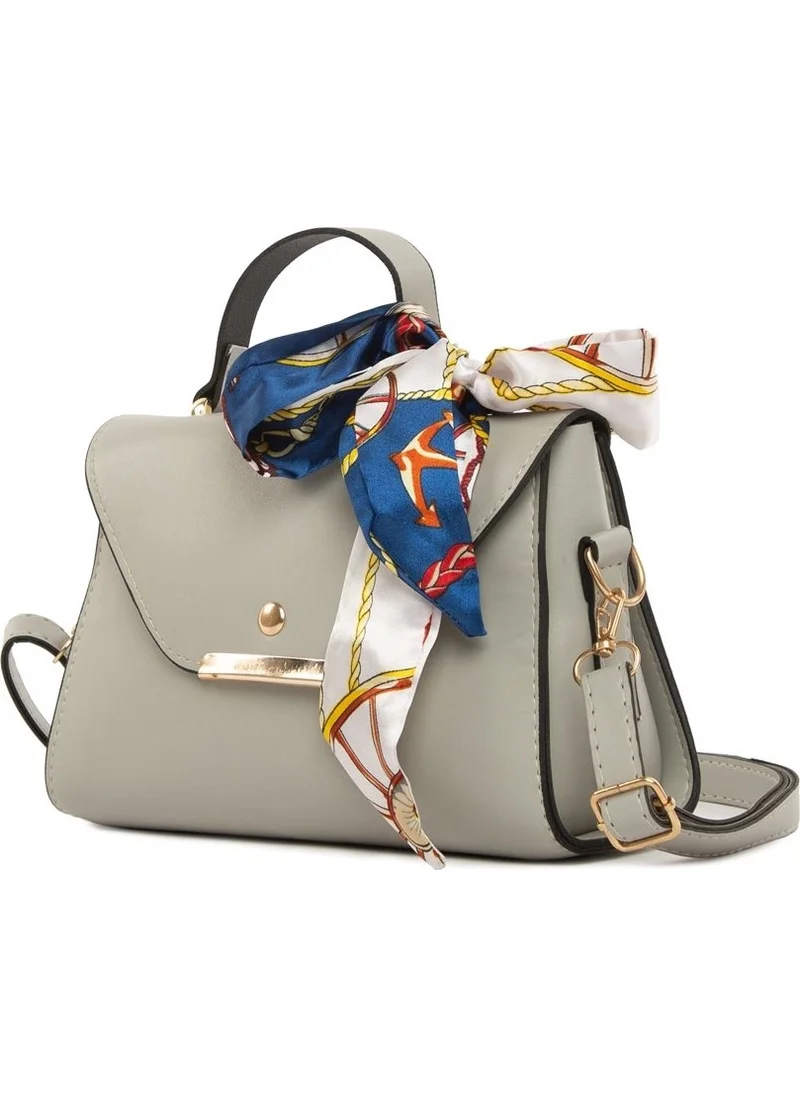 باجموري Gray Covered Shawl Hanger Bag
