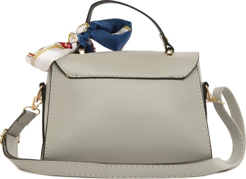 Bagmori Gray Covered Shawl Hanger Bag