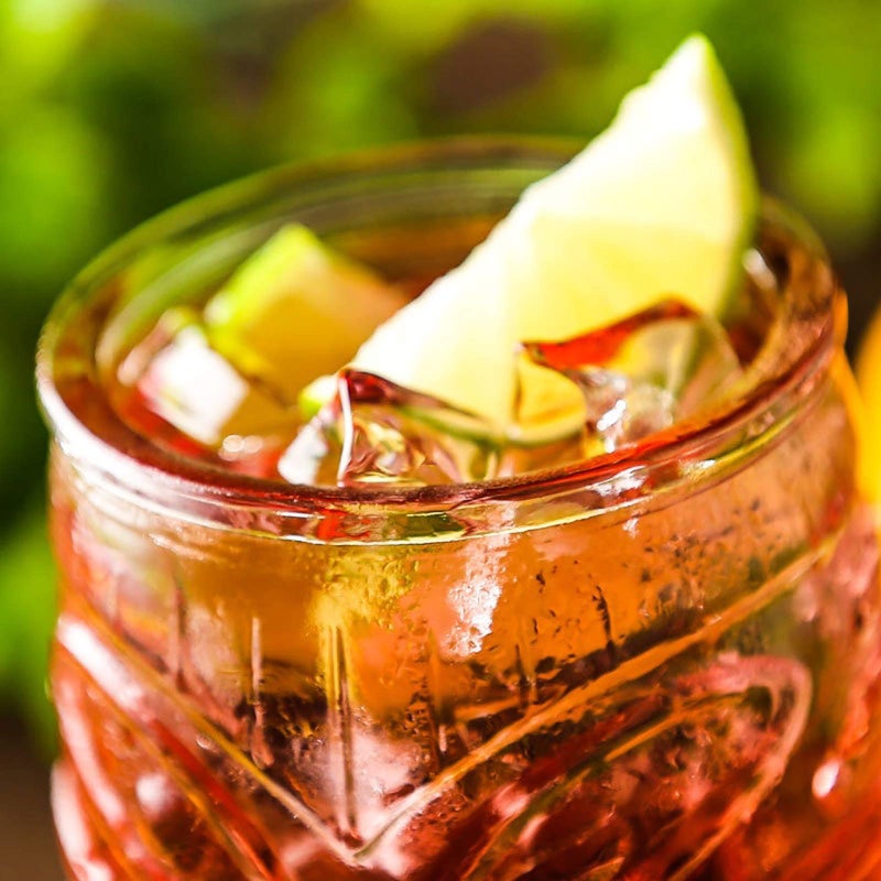 Cedilis 6 Pack Modern Bar Tiki Glasses Tiki Cup Tiki Mug, Double Old Fashioned Glass, Hawaiian Style Glass, Cocktail Glass, Clear, 16 Ounce - Image 5