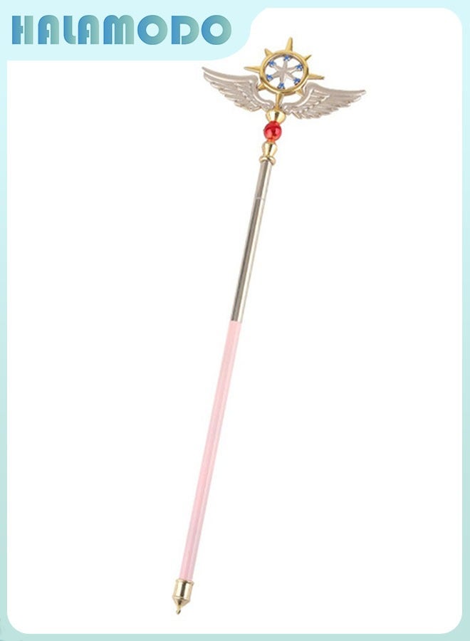 HALAMODO Cardcaptor Sakura's Magic Wand Pink Dream Staff, Telescopic Walking Stick - A Retractable Magic Wand, an Anime COS Prop and a Toy for Girls and Children - Image 3