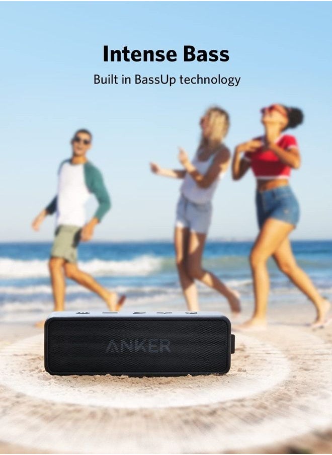 Anker - Soundcore 2 Portable Bluetooth Speaker with 12W Stereo Sound, Bluetooth 5, Bassup, IPX7 Waterproof, 24-Hour Playtime, Wireless Stereo Pairing, Speaker for Home, Outdoors, Travel - Image 1