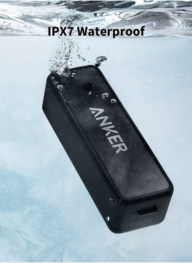 Anker - Soundcore 2 Portable Bluetooth Speaker with 12W Stereo Sound, Bluetooth 5, Bassup, IPX7 Waterproof, 24-Hour Playtime, Wireless Stereo Pairing, Speaker for Home, Outdoors, Travel - Image 1