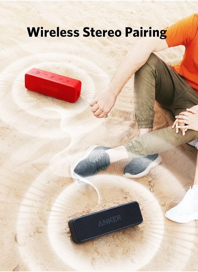 Anker - Soundcore 2 Portable Bluetooth Speaker with 12W Stereo Sound, Bluetooth 5, Bassup, IPX7 Waterproof, 24-Hour Playtime, Wireless Stereo Pairing, Speaker for Home, Outdoors, Travel - Image 1