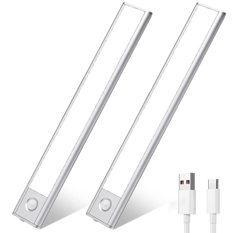 MVM Enterprise LED Motion Sensor Light Under Cabinets Light Rechargeable Closet Light Magnetic Wireless Cabinet Light Battery Closet Lights for Kitchen Bedroom 1 Packs - Image 1
