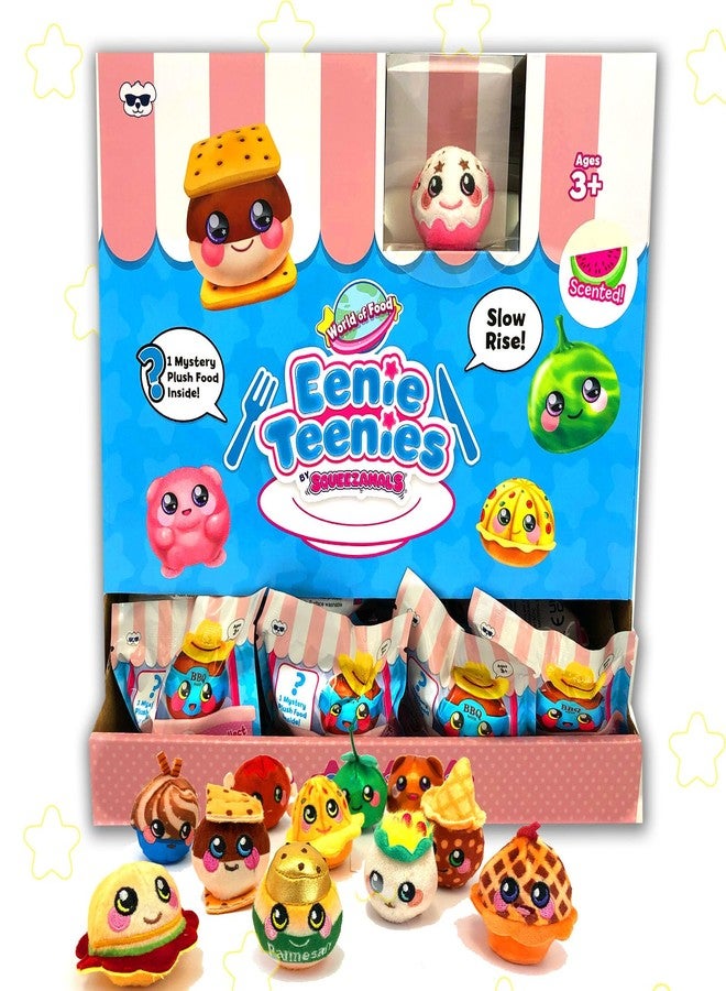 Squeezamals Eenie Teenies 10pks with an Eenie Teenie Character in Each! Collect All 24 Characters from World of Food Series! Mini-Blind Packed Fun! Made, Safe Materials - Image 1