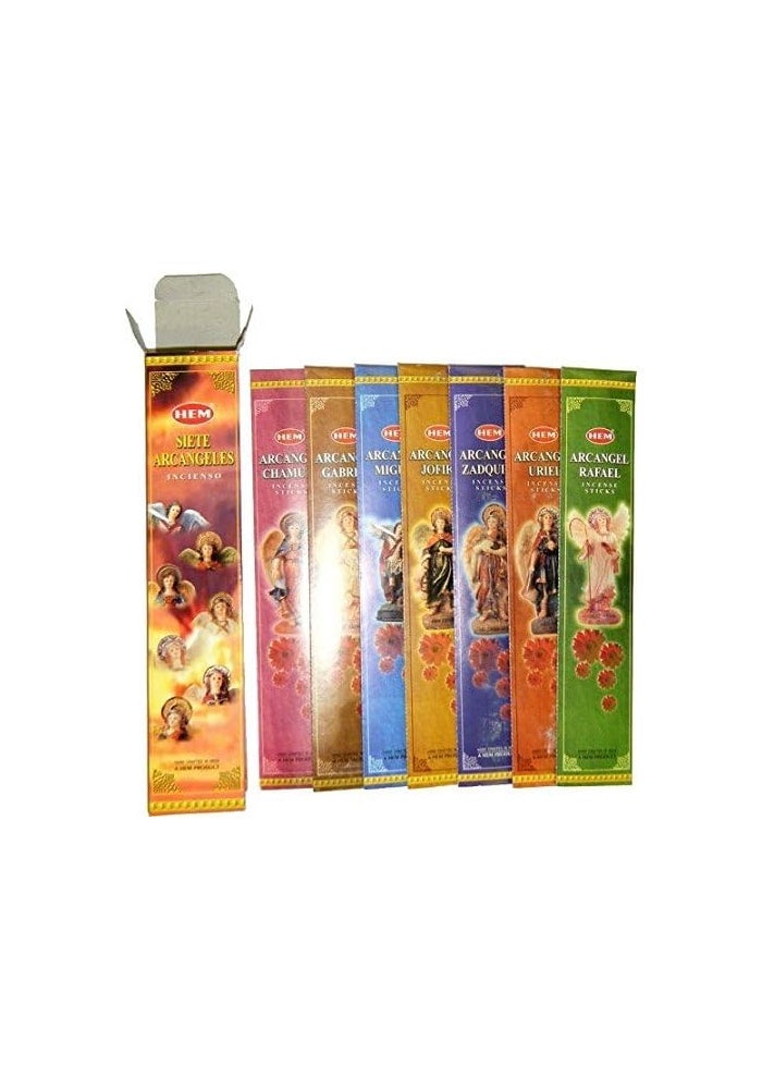 HEM Seven Archangels Incense Sticks - 35 Gram Box with 7 Unique Scents - Image 1