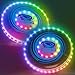 HYES 2 Pack Light up Flying Discs for Kids 45 LEDs 14 Lighting Modes Rechargeable Glow in The Dark Flying Ring for Beach Camping Outdoor Game Sport Toys for Teens Boys Adult - Image 3
