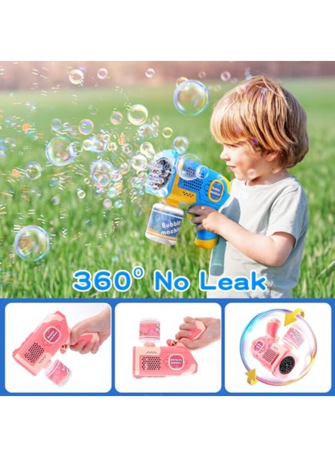 عام مسدس فقاعات مع أضواء LED ملونة، آلة فقاعات أوتوماتيكية للأطفال والصغار، هدية ألعاب خارجية للزفاف، عيد الميلاد. - Image 4