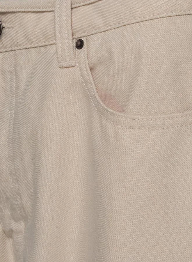 Splash FAV Wide Leg Mid Rise Jeans with Tie Up Detail