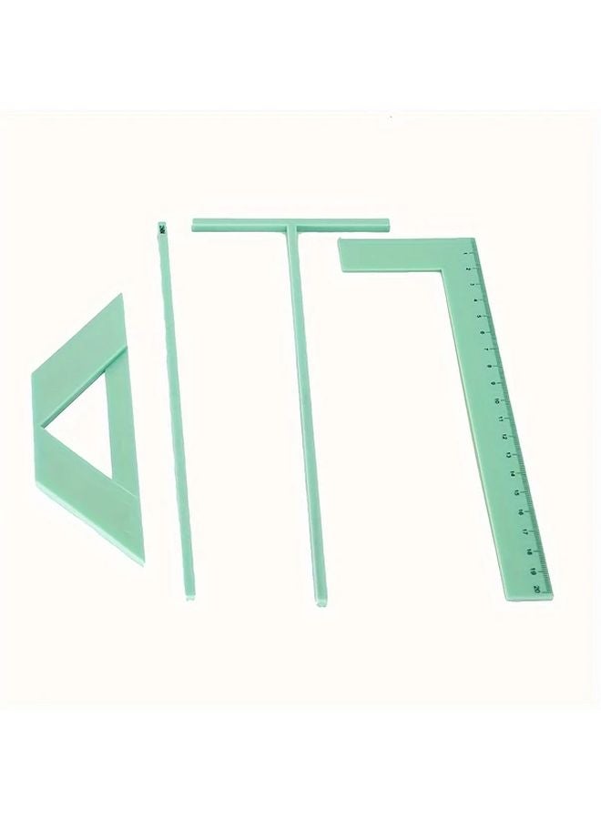 مسطرة متعددة الوظائف، طقم صنع غطاء دفتر يومية DIY، أداة تحديد المواقع، مادة البولي بروبيلين للحرف اليدوية - Image 1