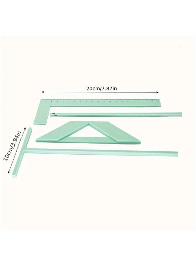 مسطرة متعددة الوظائف، طقم صنع غطاء دفتر يومية DIY، أداة تحديد المواقع، مادة البولي بروبيلين للحرف اليدوية - Image 3