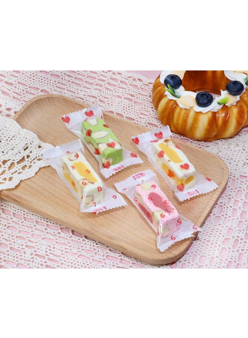 Barakah Nougats Candy Bags 200Pcs Clear Plastic Caramels Gift Candy Wrappers Packing Bags Pouch for Christmas Theme Party Candies Making - Image 5