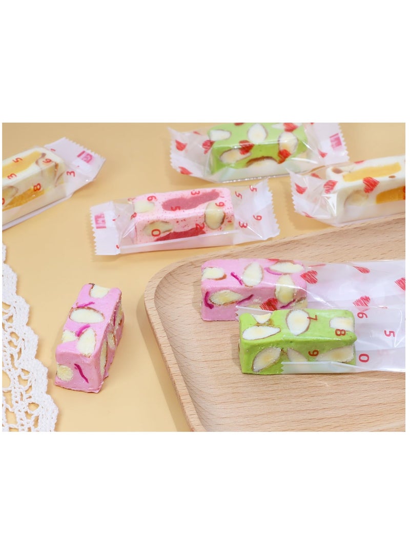 Barakah Nougats Candy Bags 200Pcs Clear Plastic Caramels Gift Candy Wrappers Packing Bags Pouch for Christmas Theme Party Candies Making - Image 2