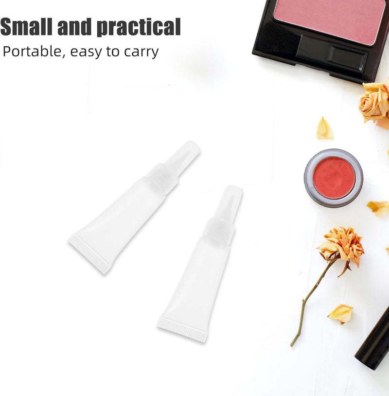 GALPADA 5pcs Empty Lip Gloss Tubes - 10ml Soft Squeezable Refillable Lipstick Cosmetic Container for DIY Lip Gloss Balm Makeup Toiletries - Image 3