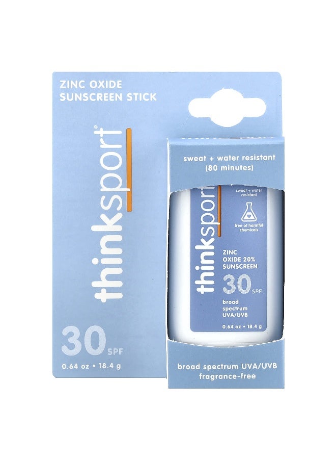 think! think, Sport®, Zinc Oxide 20% Sunscreen Stick, SPF 30, Fragrance Free, 0.64 oz (18.4 g) - Image 2