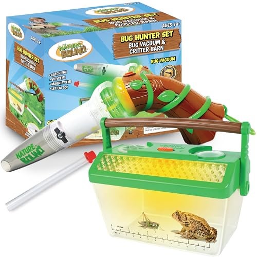 Nature Bound Bug Catcher Toy EcoFriendly Bug Vacuum Catch and Release IndoorOutdoor Play Ages 3 to 12 Green Complete Kit for Kids Includes Capture Core with Magnification - Image 1