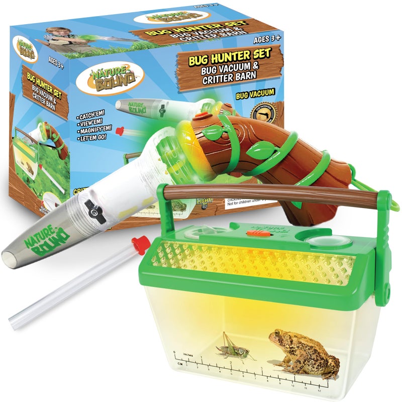 Nature Bound Bug Catcher Toy EcoFriendly Bug Vacuum Catch and Release IndoorOutdoor Play Ages 3 to 12 Green Complete Kit for Kids Includes Capture Core with Magnification - Image 2