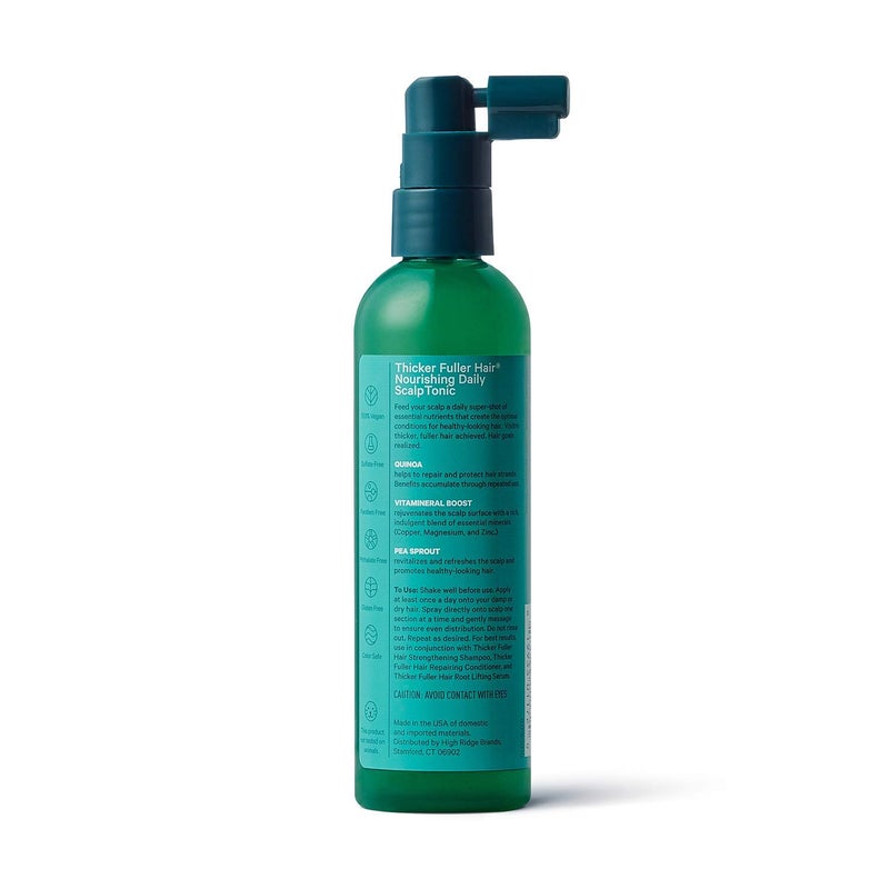 Thicker Fuller Hair, Nourishing Daily Scalp Tonic for Thin and Thinning Hair, 4 FL OZ (Pack of 4) - Image 2
