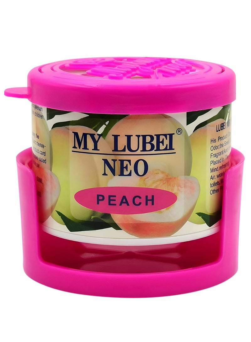 معطر جو للسيارة من لوباي نيو بيتش برائحة الخوخ المنعشة تدوم طويلاً - 90 جرام - Image 1