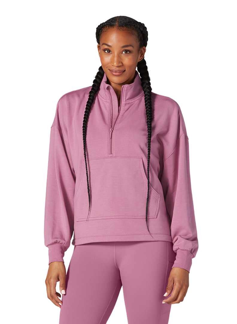 TAVI COZY HALF ZIP BERRY  - Image 1