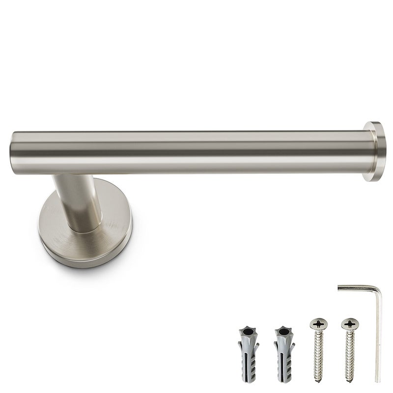 SAYONEYES SAYONEYES Brushed Nickel Toilet Paper Holder Wall Mount  SUS304 Stainless Steel Rotate Proof Modern Toilet Tissue Roll Holder  TP Holder for Bathroom Kitchen Washroom  1 Pack