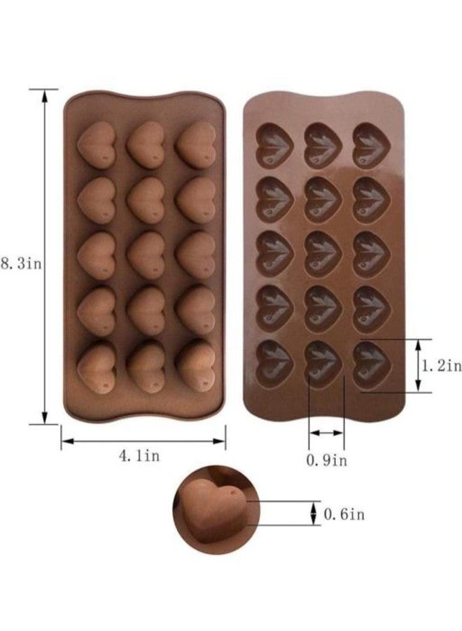 قالب شوكولاتة على شكل قلب من السيليكون - Image 3