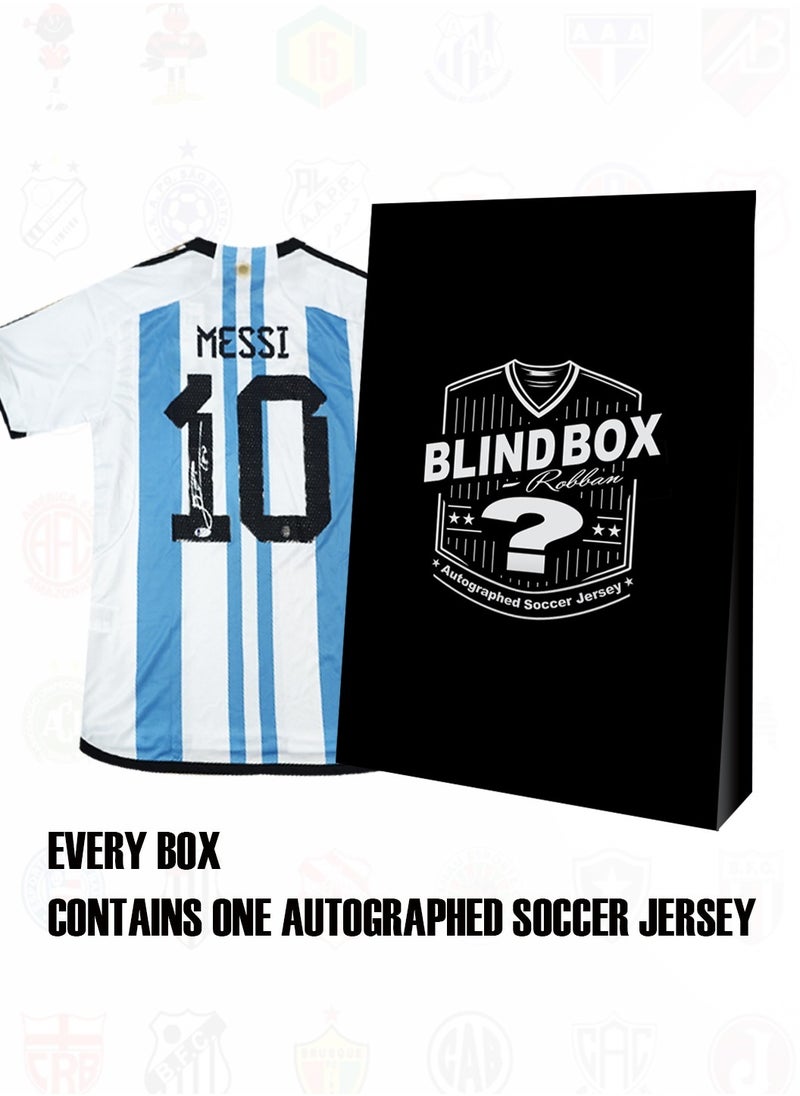 Generic - Mystery Box of  jerseys signed by players - Including Cristiano Ronaldo &  Messi & Mbappe & Neymar & Bellingham. - Image 1