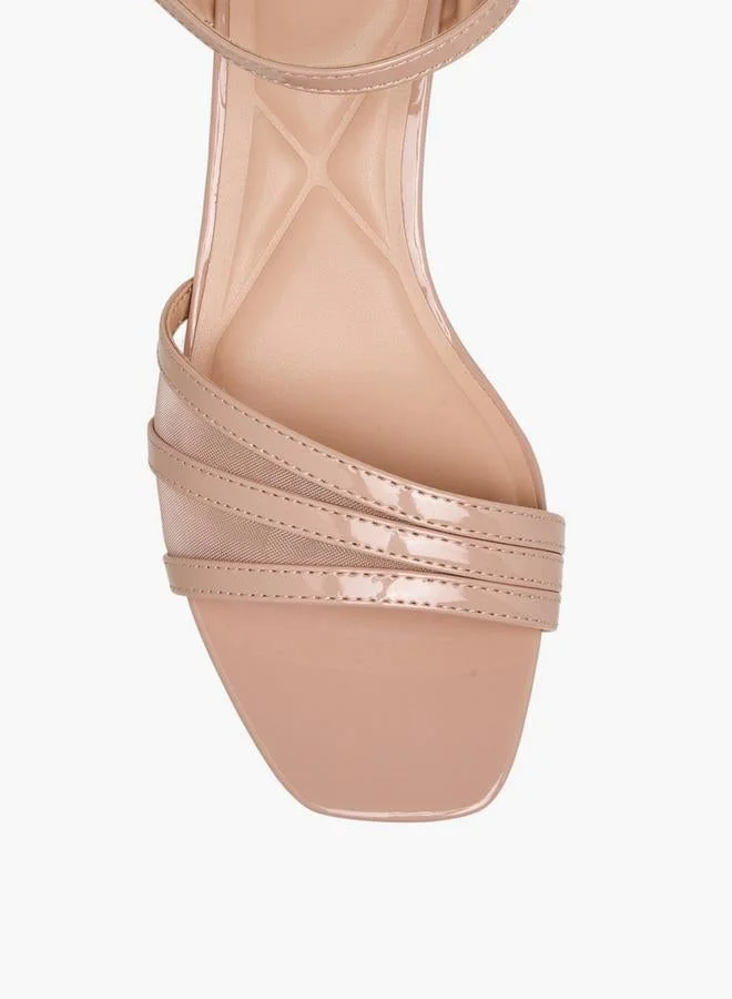 Celeste PINK Women Block Heel Ankle Strap Sandals for Women | Best Price UAE