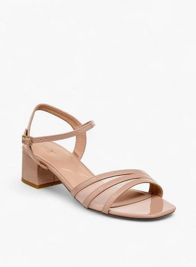 Celeste PINK Women Block Heel Ankle Strap Sandals for Women | Best Price UAE