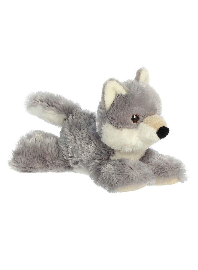 Aurora® Responsibly Made Eco Nation™ Eco Softies™ Wolf Stuffed Animal - Ideal for Playtime Adventures - Perfect for Birthdays or Just Because - Gray 8 Inches - Image 3