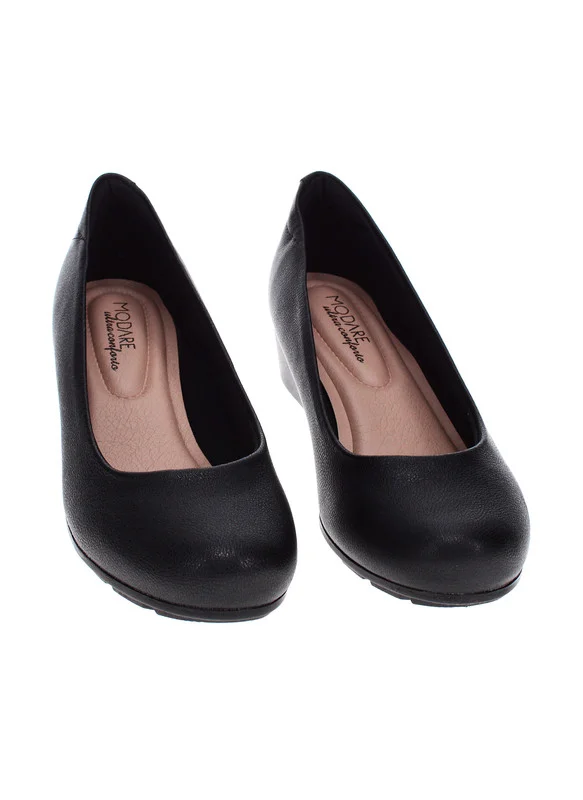 MODARE Modare Ladies Low Heel Shoes Black | Made In Brazil