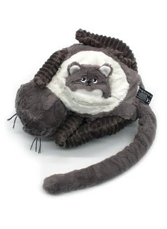 Les Deglingos Miaou Cat Mom & Baby Plush Toy - Grey, Soft Corduroy, Eco-Friendly, Perfect for Babies & Toddlers  - Image 5