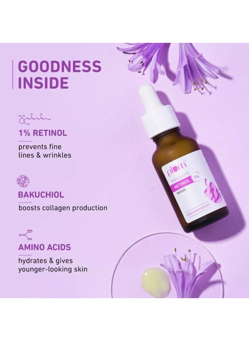 Plum - Plum 1% Retinol Face Serum with Bakuchiol 20ml - Image 1