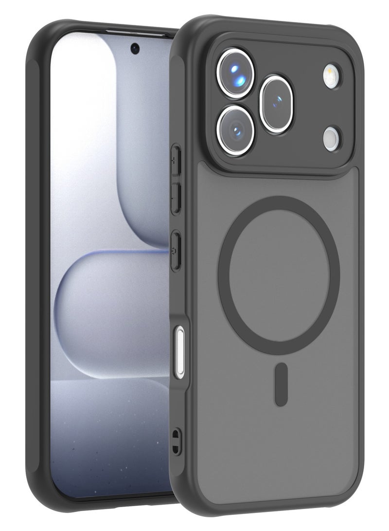 CoomBe for Honor 600 pro Case, Upgraded Full Camera Protection, Compatible with Mag-safe, Slim Translucent Matte Back Soft Bumper Phone Cover for Honor 600 pro  (Black) - Image 1